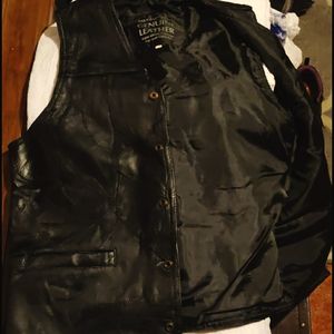 Leather Vest- mens